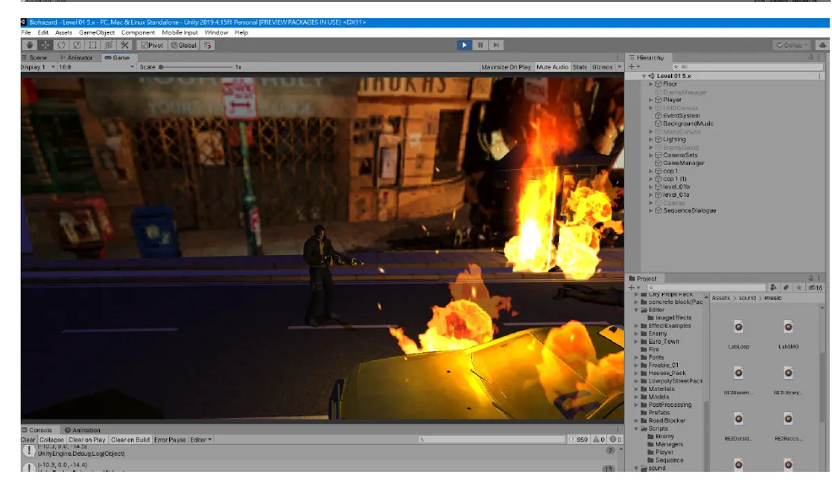 Classic survival-horror prototype development image 3
