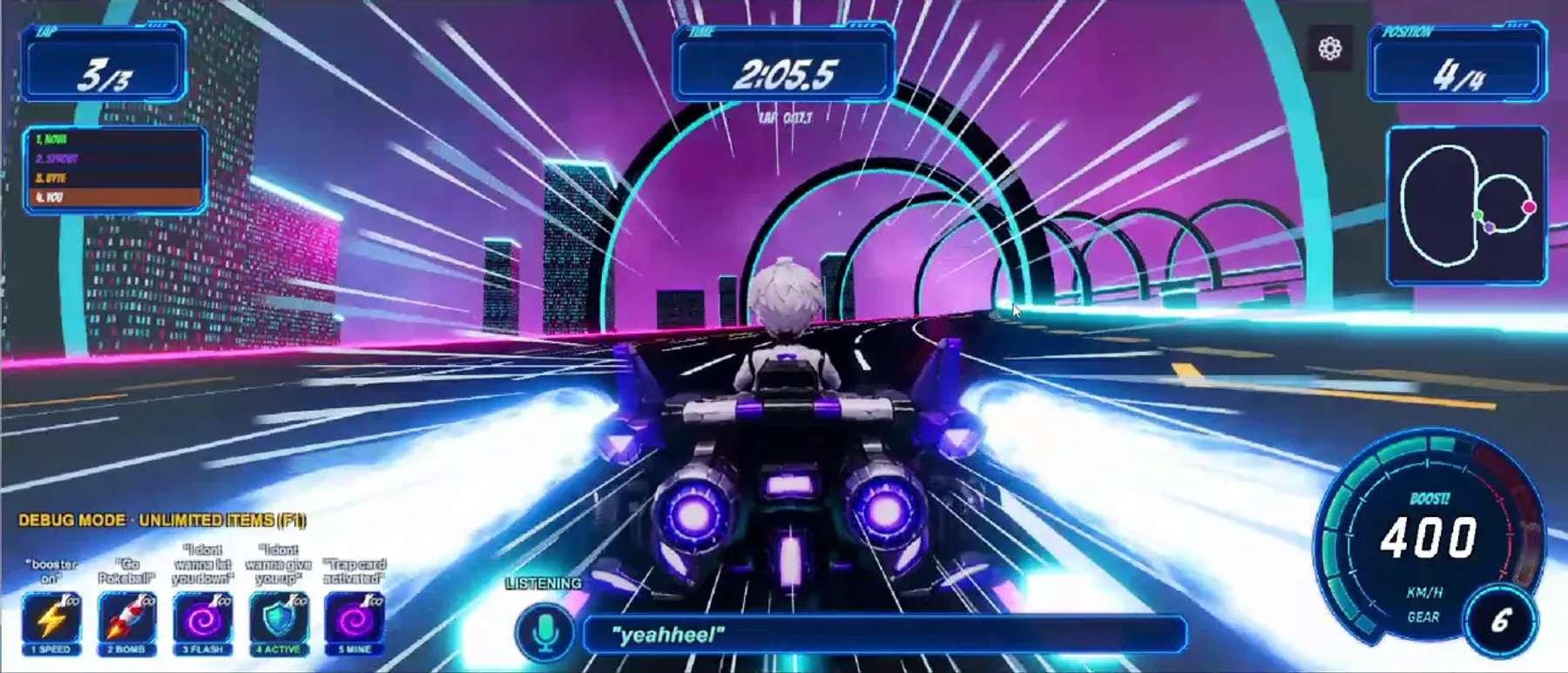 Voice Racer 項目概覽